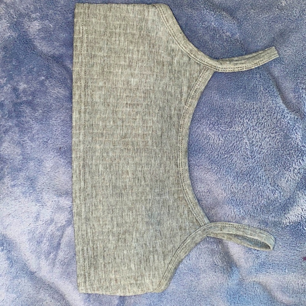 Ribbed cropped tank